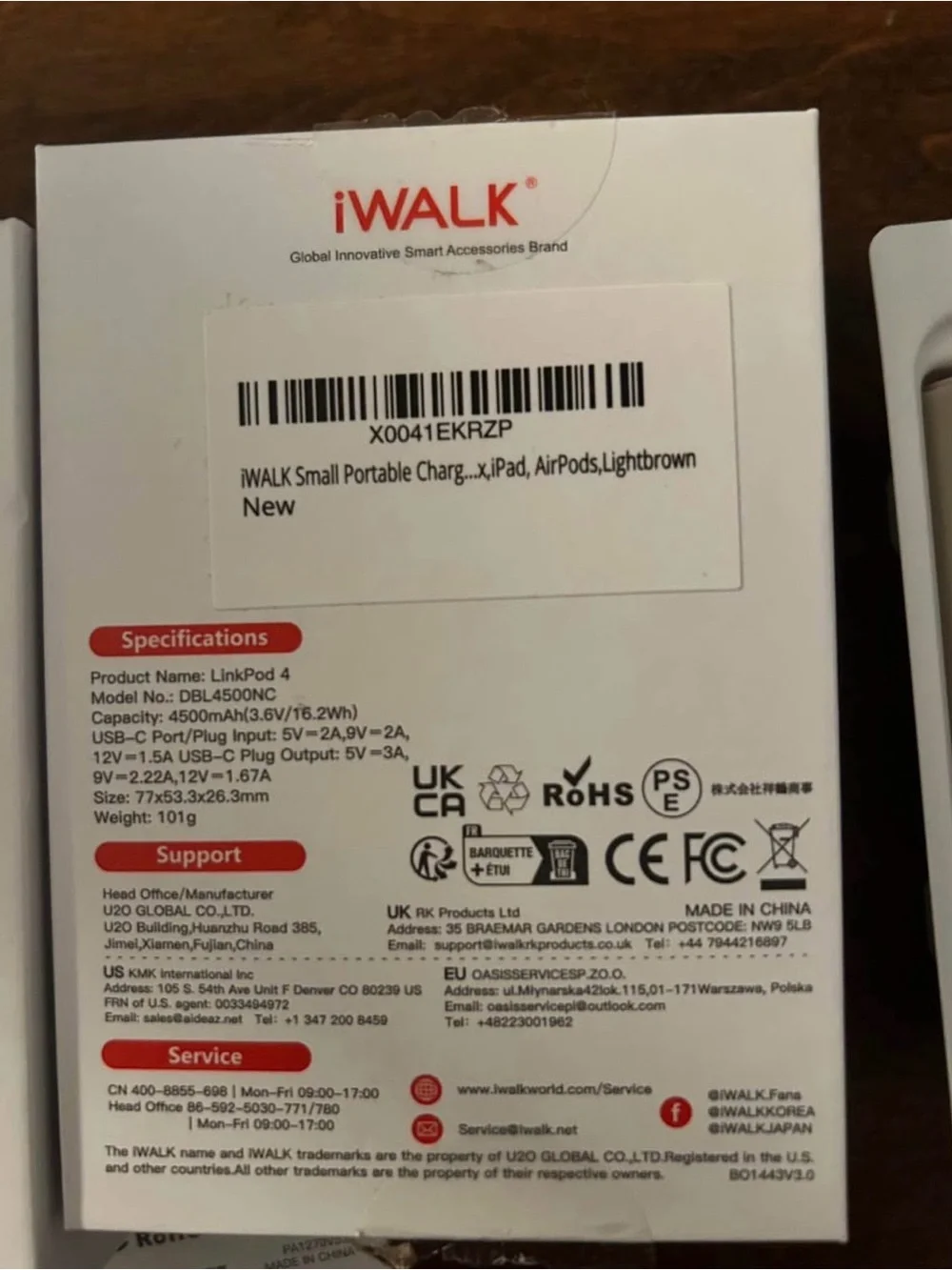 iWalk Link Pod 4 Docking Battery for iPhone